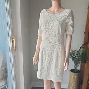 Ann Taylor Ivory Lace Mini Dress